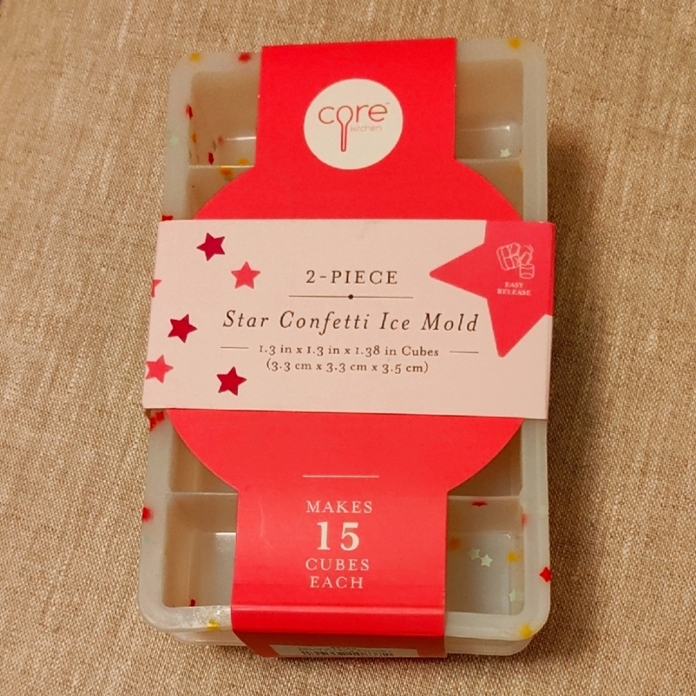 Core Home Star Confetti Ice Molds